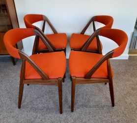 Four Kai Kristiansen Model 31 dining chairs